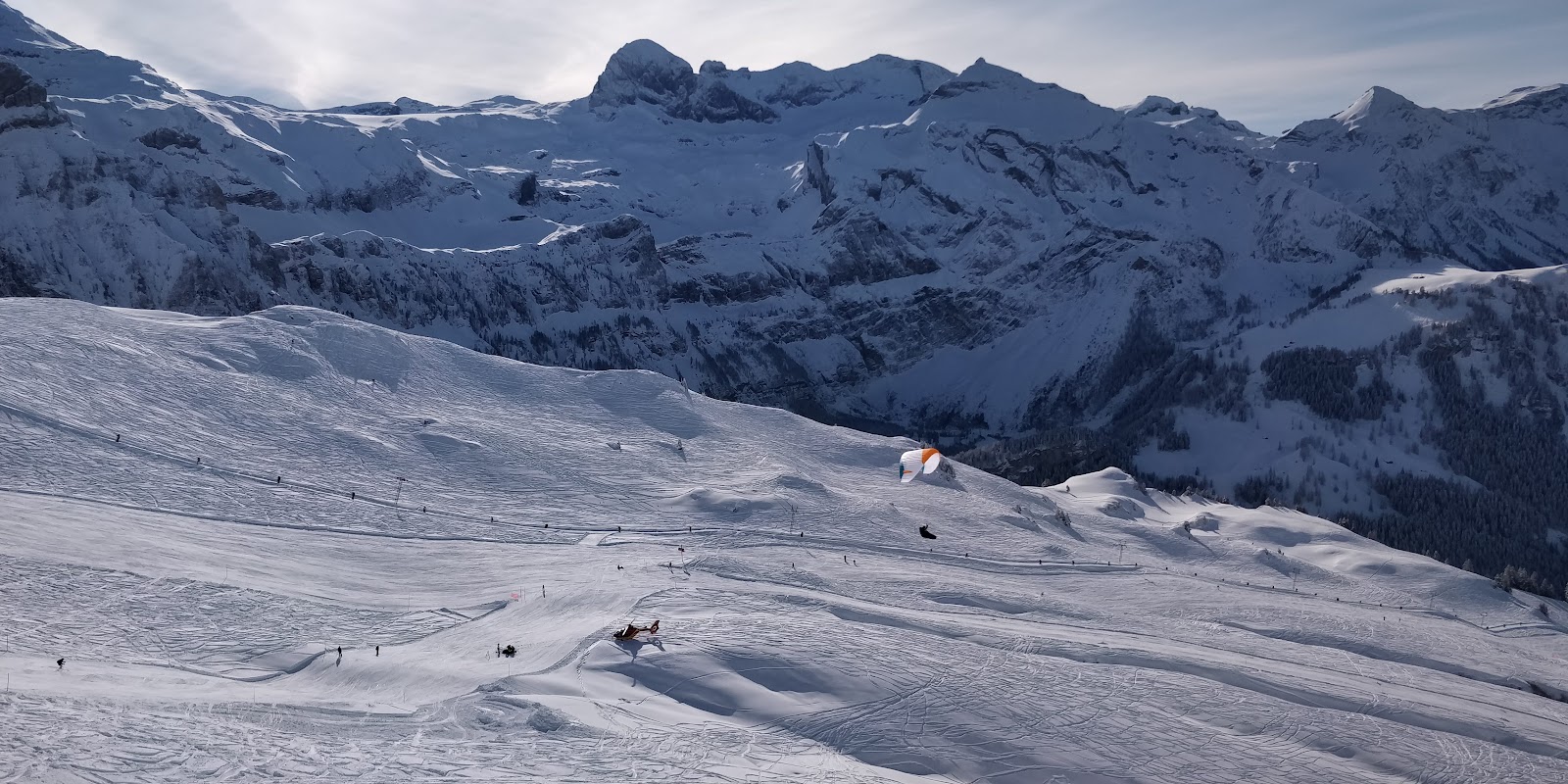 The steep Chuenisbargli World Cup slope at Adelboden