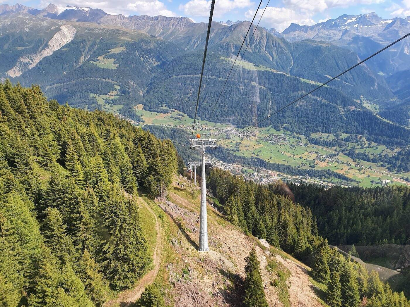 The car free village of Riederalp in winter