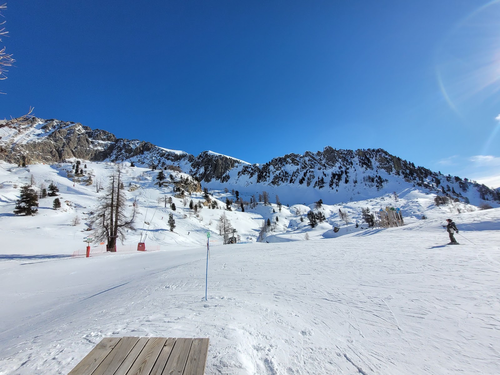 Snowy peaks of the Mercantour above Isola 2000