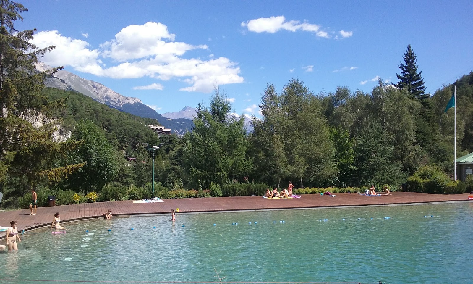 The car free village of La Norma below tree lined pistes