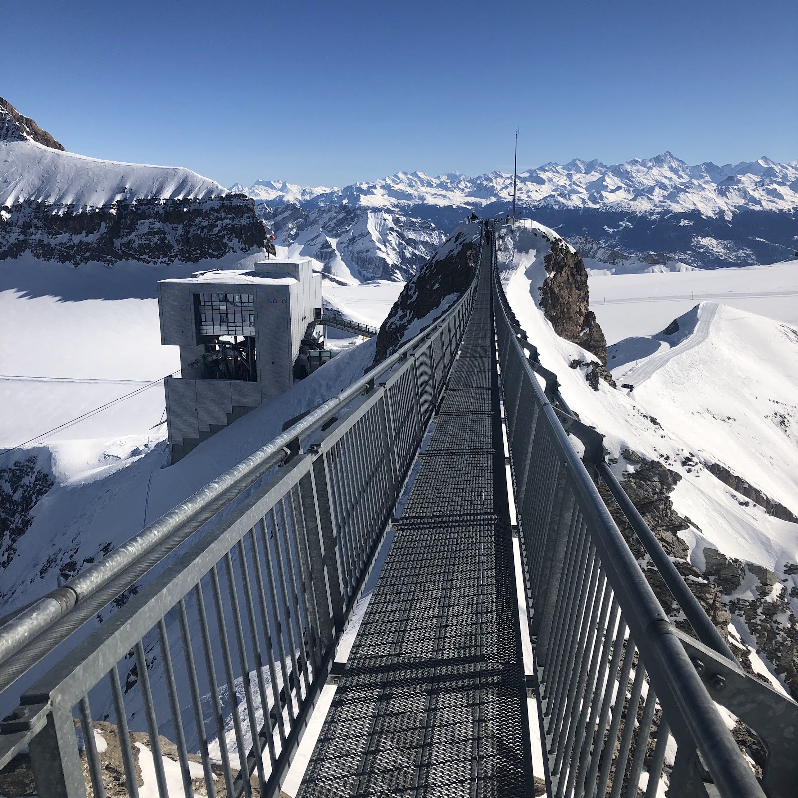 High glacier pistes at Glacier 3000 above Les Diablerets