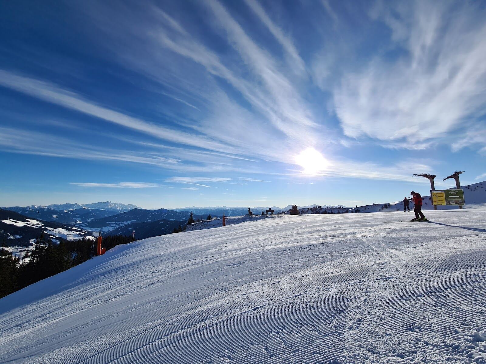 The Hochkonig massif rising above the ski slopes