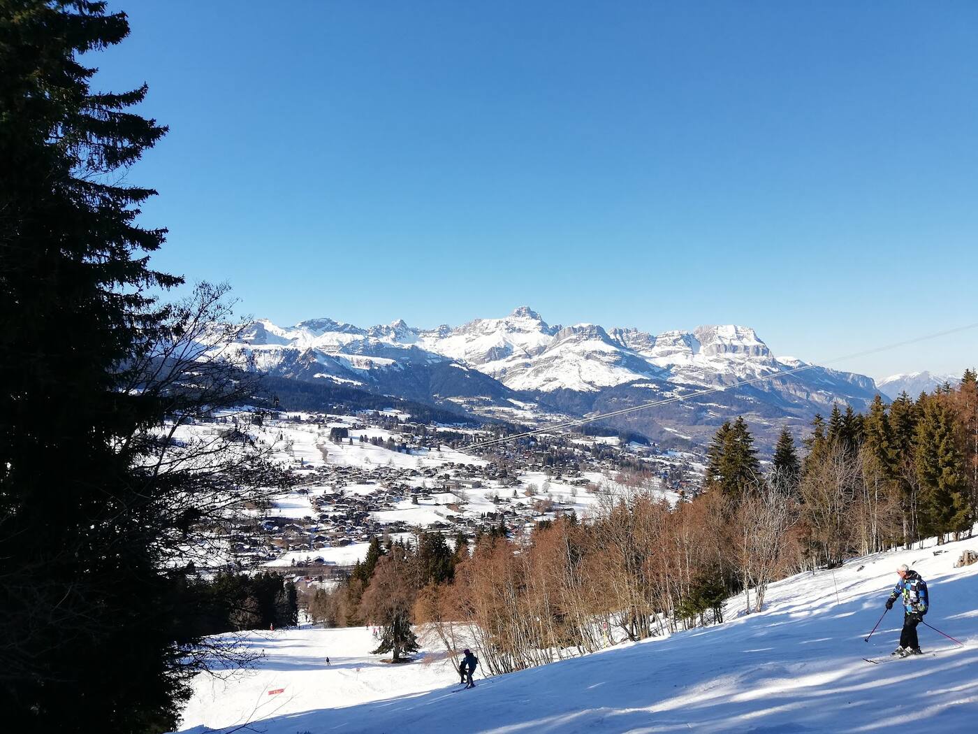 The Belle Epoque spa town of Saint Gervais in the snow