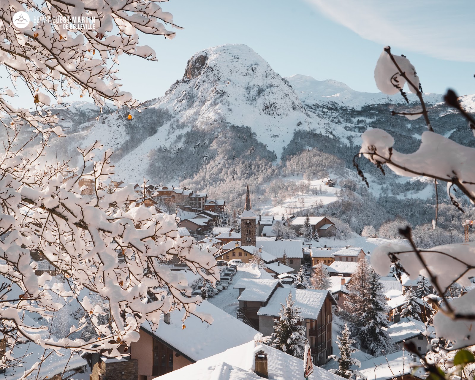 Saint Martin De Belleville, France in winter
