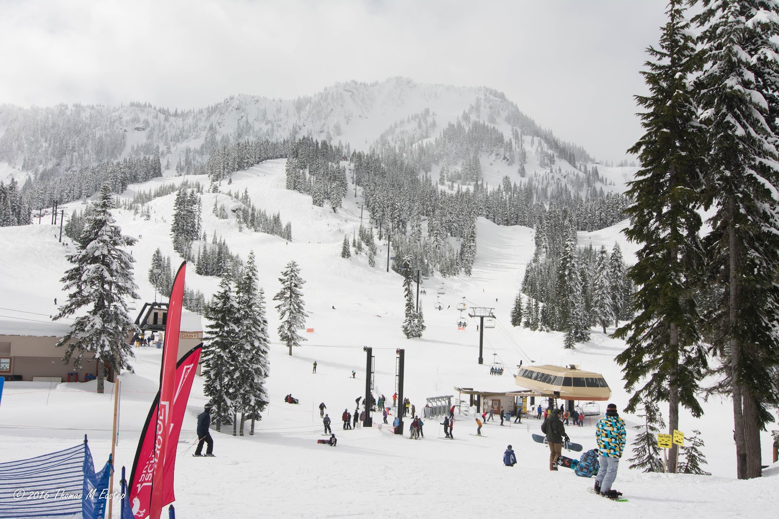 Stevens Pass, United States in winter