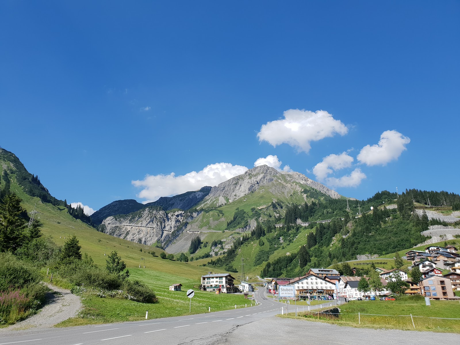 Deep snow on the slopes above Stuben am Arlberg